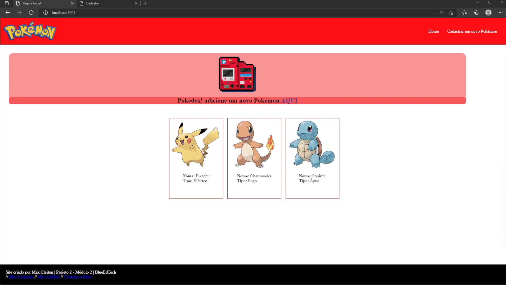 Gif do Projeto Pokedex utilizando CRUD